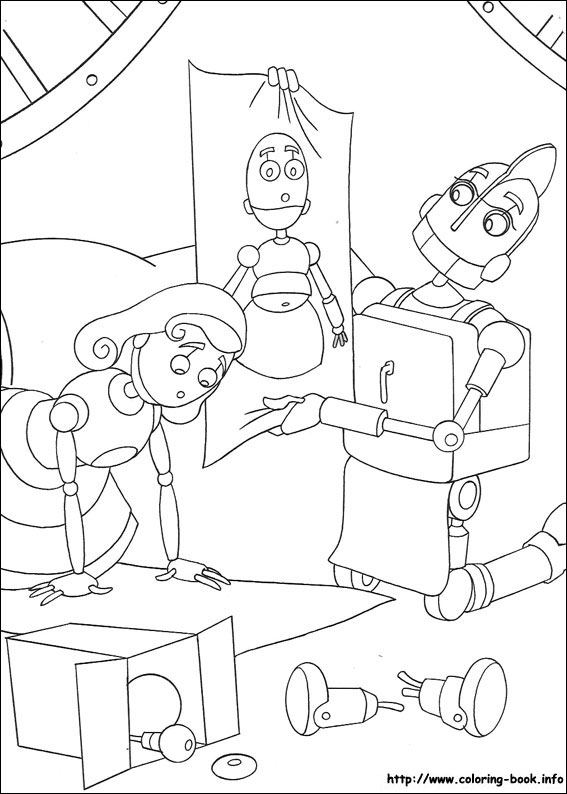 Roboty kolorowanki